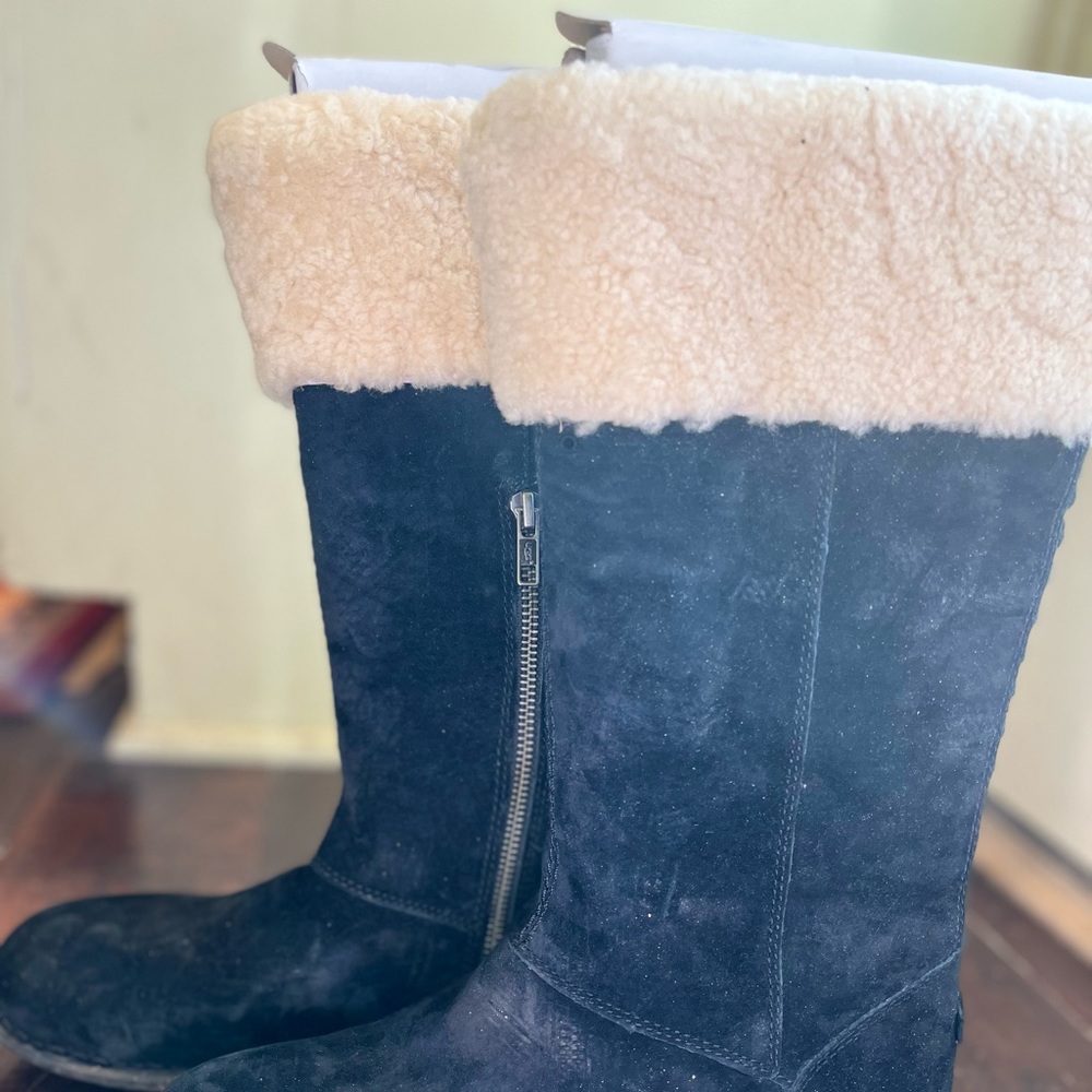 Black Swede Ugg boots